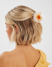 Hibiscus Flower Claw Clip Yellow, , large