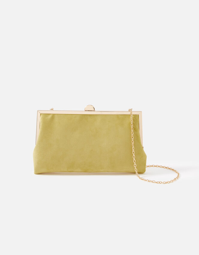 Suedette Clip Frame Bag, , large