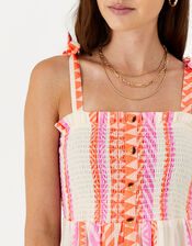 Jacquard Bandeau Dress, Multi (BRIGHTS-MULTI), large