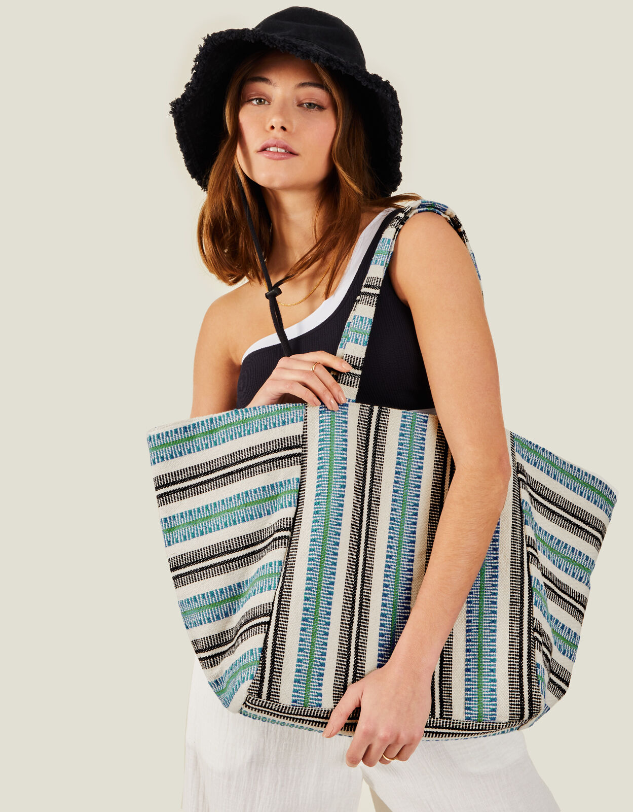 Accessorize striped bag store