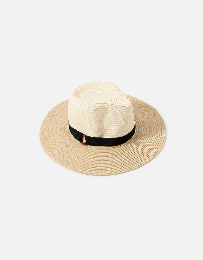 Mono Chic Braid Fedora, Natural (NATURAL), large