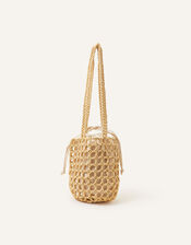 Wooden Bead Duffle Shoulder Bag, , large