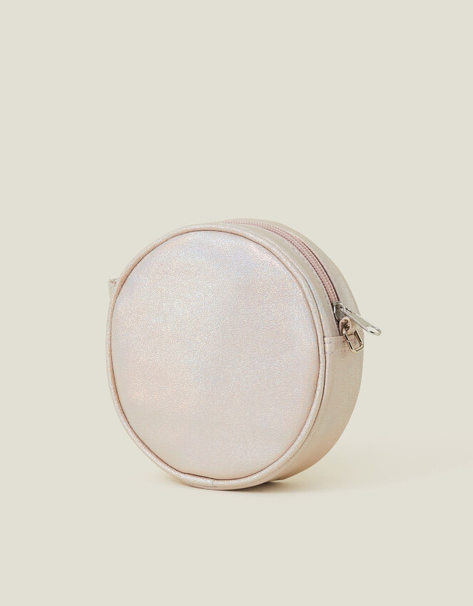 Girls Round Pearl Bow Bag, , large