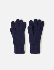 Girls Glove and Hat Set , Blue (NAVY), large