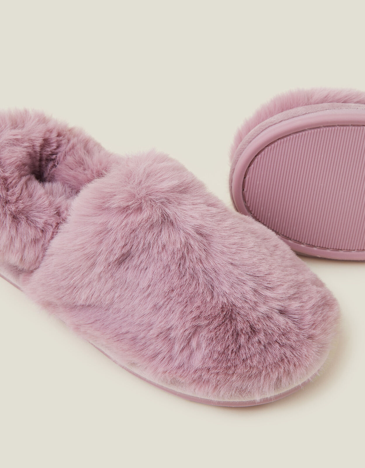 Fur slingback slippers clearance