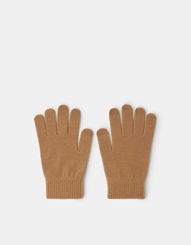 Stretch Touchscreen Gloves, Camel (CAMEL), large