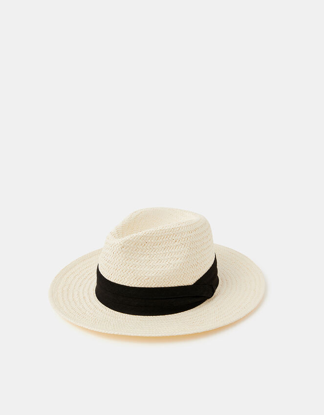 Louise Straw Fedora Hat, , large