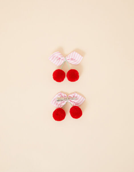 Girls Cherry Salon Clips Set of Two, , large