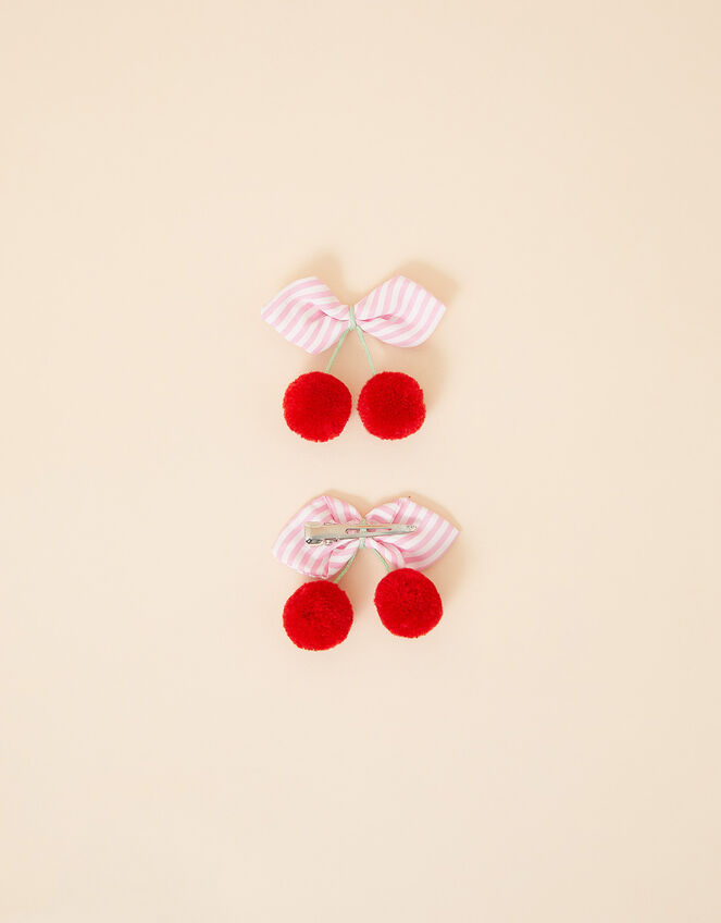 Kids Cherry Salon Clips Set of Two, , large