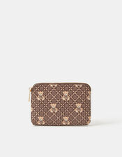 Teddy Print Coin Purse, , large