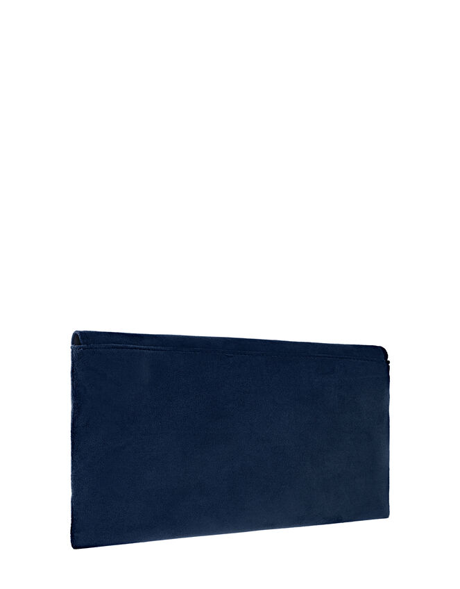 Natalie Suedette Envelope Bag, Blue (NAVY), large