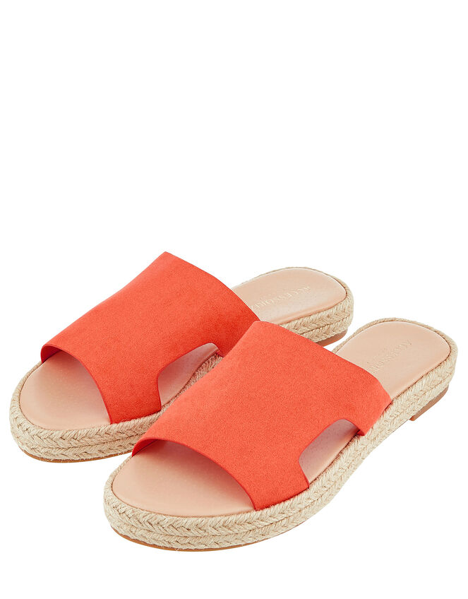 Ellen Espadrille Sliders, Orange (ORANGE), large