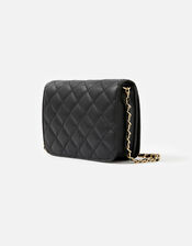 Erin Quilted Cross-Body Bag, Black (BLACK), large