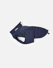 Simple Quilted Dog Jacket, Blue (NAVY), large
