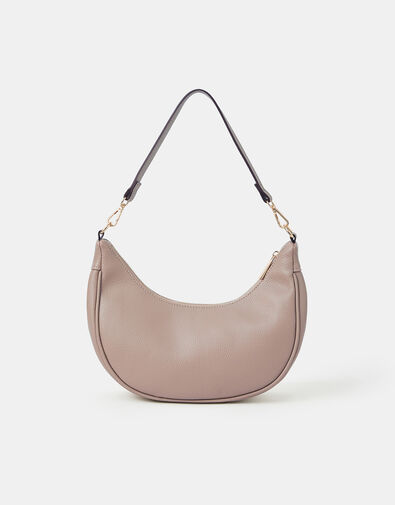 Crescent Shoulder Bag, Mink (MINK), large