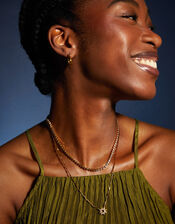 14ct Gold-Plated Sparkle Tennis Necklace, , large