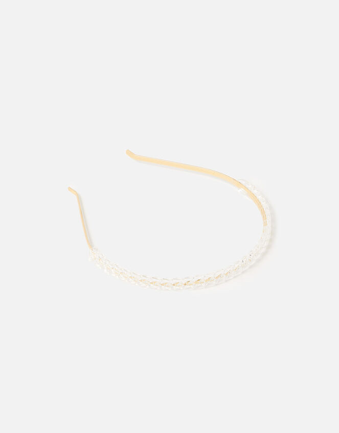 Clear Resin Chain Headband , , large