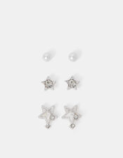 3-Pack Shooting Star Stud Earrings, , large