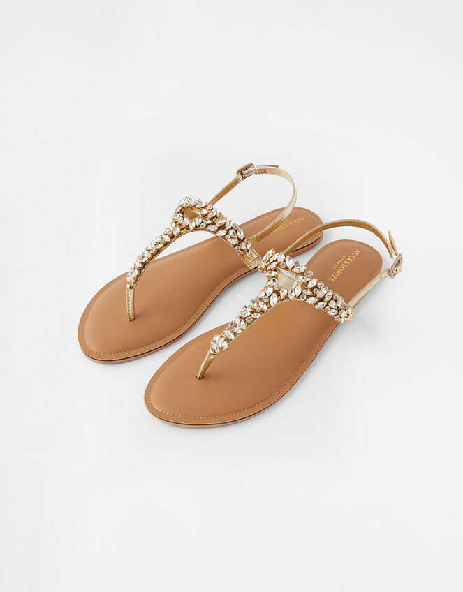 Bermuda Crystal Sandals, White (CRYSTAL), large