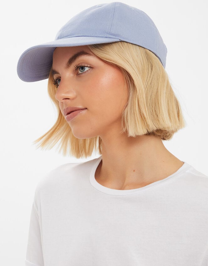 Twill Baseball Cap, Blue (BLUE), large