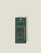 2-Pack 14ct Gold-Plated Surgical Steel Septum Hoops, , large