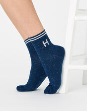 Initial Ankle Socks - H, , large