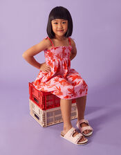 Girls Fruity Floral Dress, Pink (PINK), large
