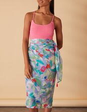 Abstract Floral Sarong, , large