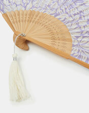 Floral Print Foldable Fan, , large