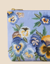 Large Embroidered Make-Up Bag, , large