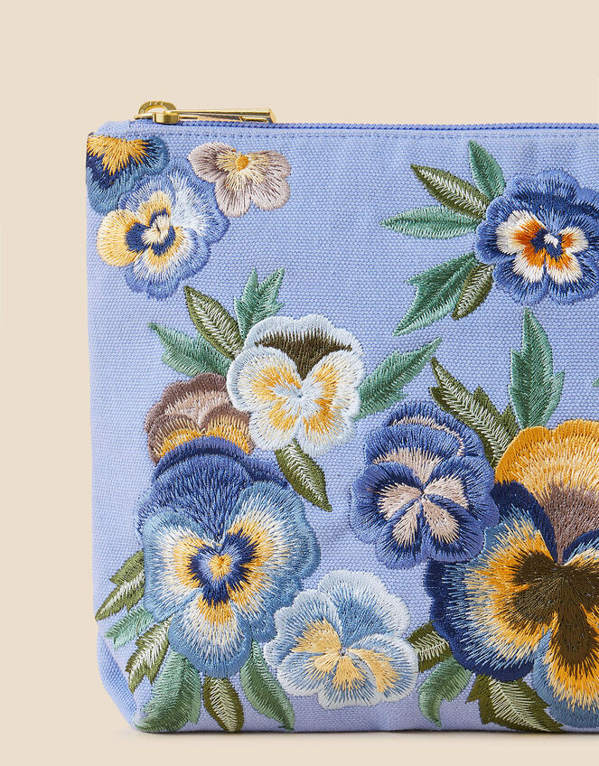 Large Embroidered Make-Up Bag, , large