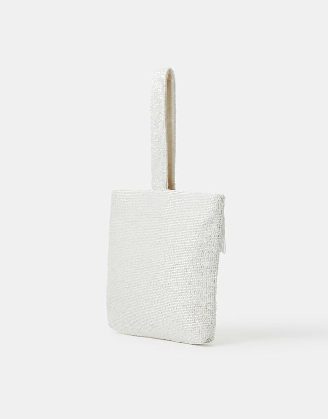 Bridal Beaded Fringe Bag, , large