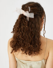 Ella Bow Hair Clip, Pink (PALE PINK), large