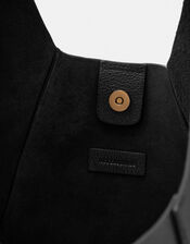 Large Slouchy Leather Shoulder Bag, , large