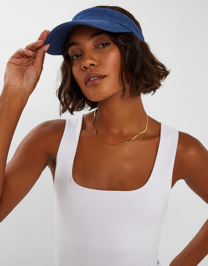 Denim Sun Visor, , large