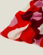 Retro Heart Blanket Scarf, , large