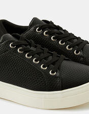 Animal Textured Trainers, Black (BLACK), large