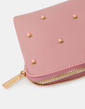 Peach Beaded Coin Purse, , large