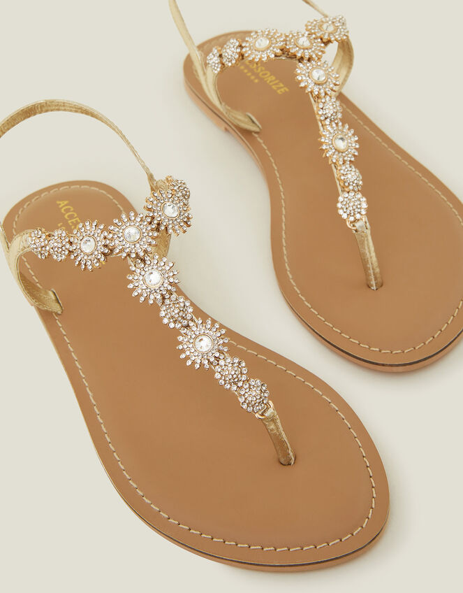 Rome Sparkle Sandals, Gold (GOLD), large