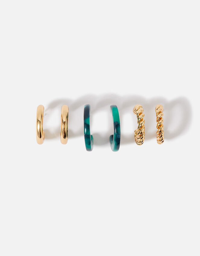 Three hoop earring set clearance