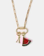 Beaded Watermelon Jewellery Charm, , large