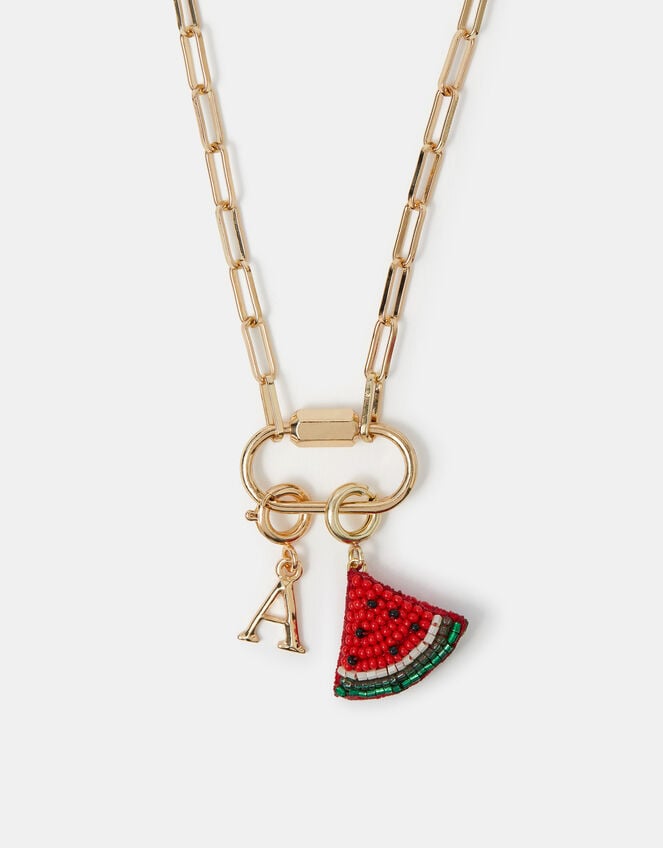 Beaded Watermelon Jewellery Charm, , large