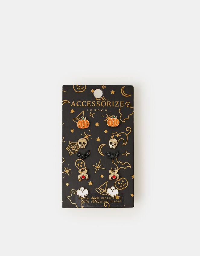 5-Pack Halloween Stud Earrings, , large