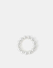 Chunky Bead Bracelet, Silver (SILVER), large