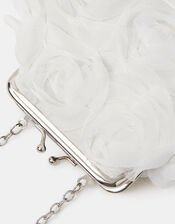 Girls Floral Organza Clip Frame Mini Bag, , large