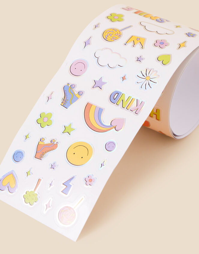Smiley Retro Sticker Roll, , large