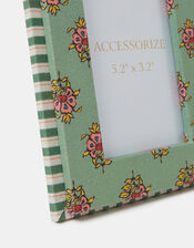 Floral Block Print Photo Frame 5.2 x 3.2, , large