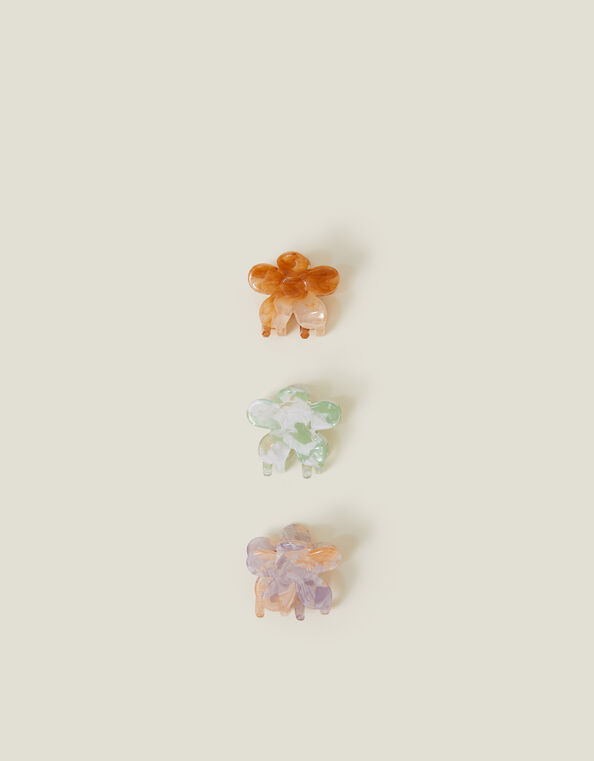 3-Pack Mini Flower Claw Clips, , large