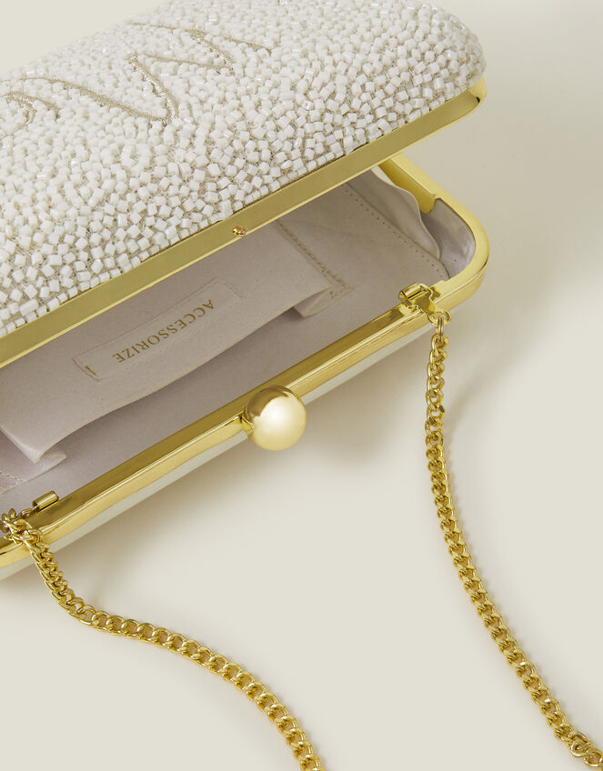 Bridal Mrs Hardcase Clutch Bag, , large