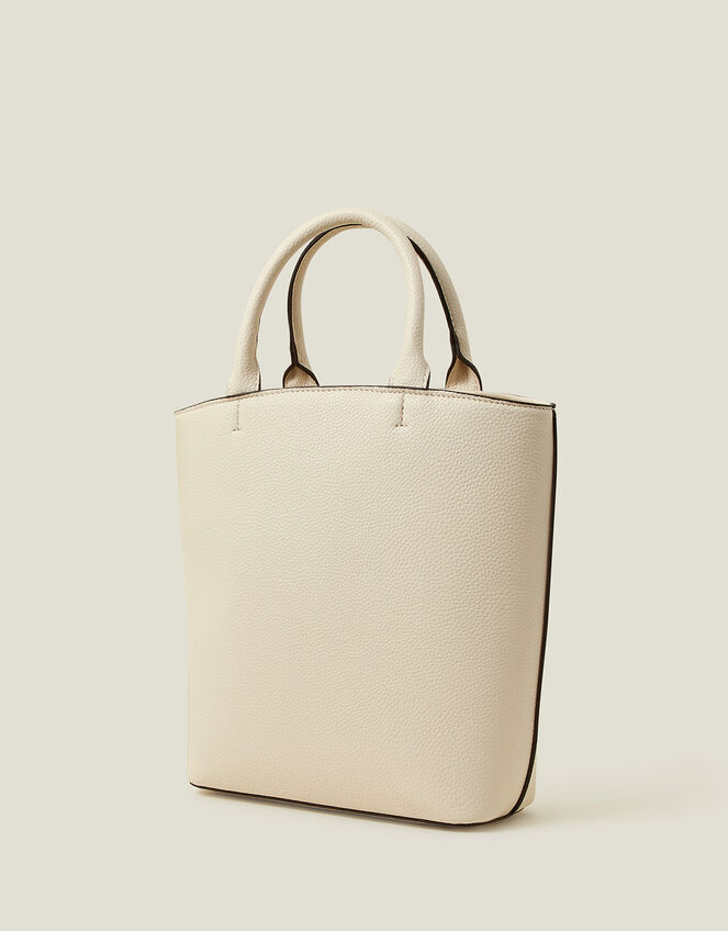Handheld Bucket Bag, Cream (CREAM), large